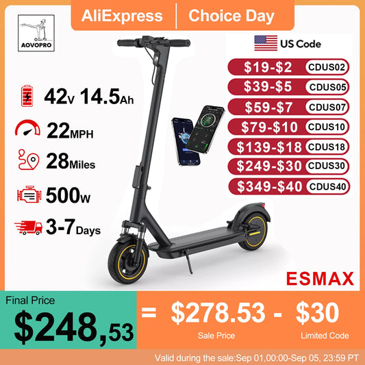 AOVOPRO ESMAX 500W Electric Scooter