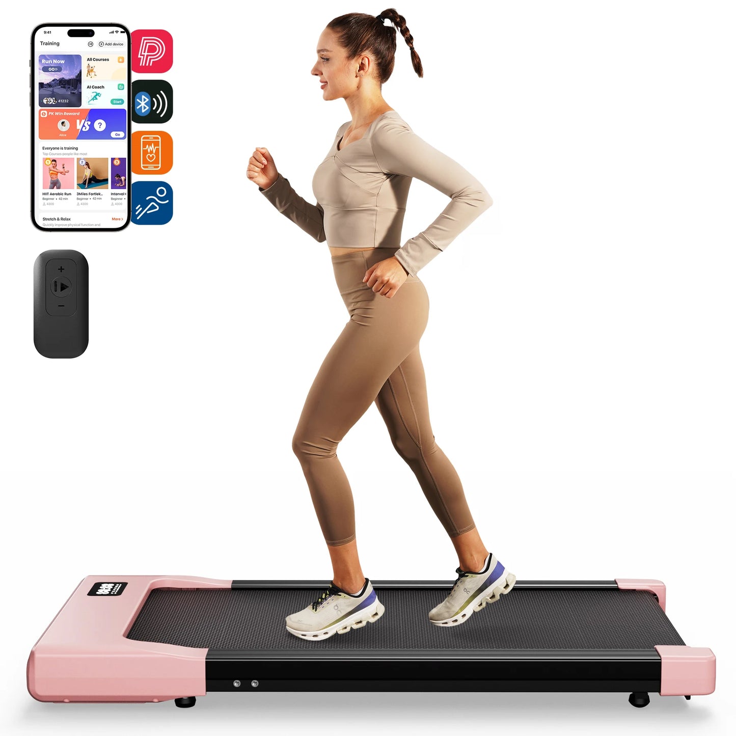 Superun Walking Pad Under Desk Treadmill With Remote Control