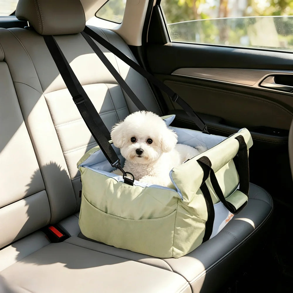 Borwart Portable Dog Car Seat With Booster Travel Carrier