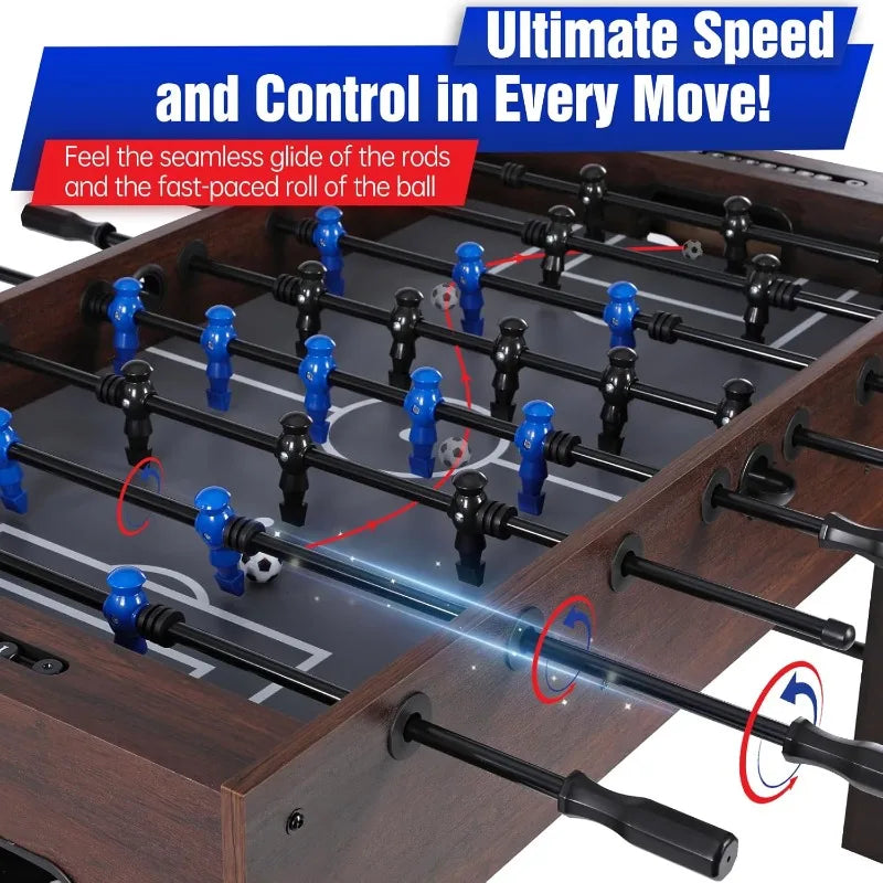 YTYIN Foosball Table Durable Construction For Home Recreation And Family Game Room Entertainment