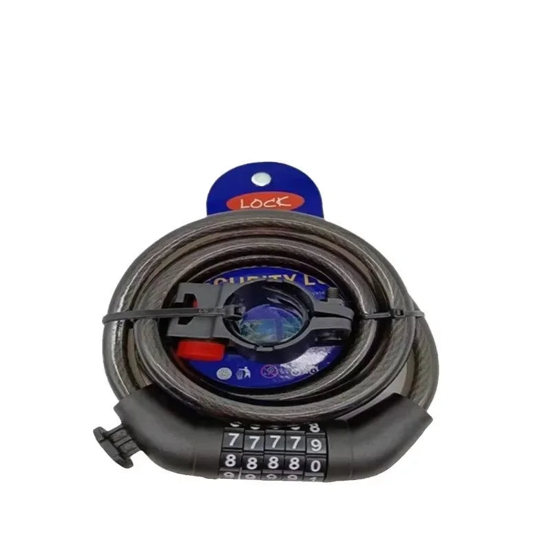 5 Digit Combination Anti Theft Steel Cable Bicycle Lock