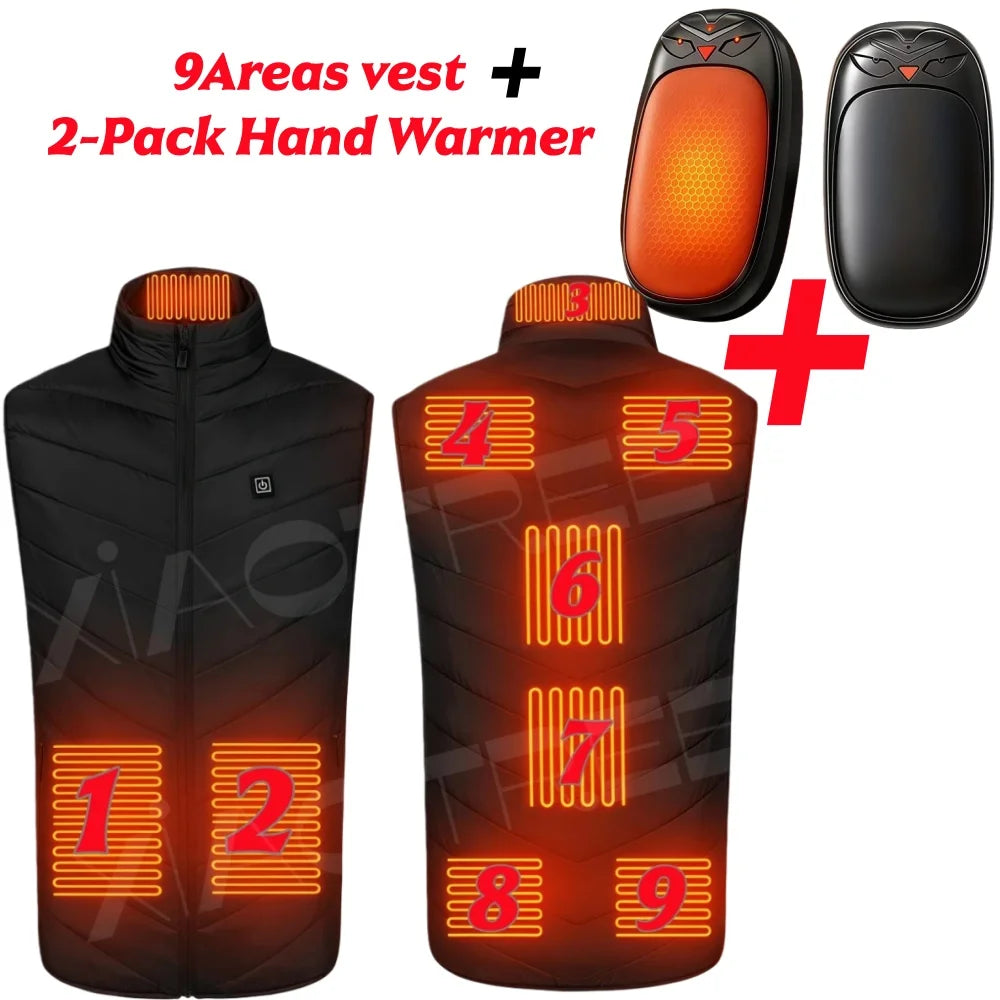 XIAOTREECN Heated Vest For Men Women USB Electric Warmer Jacket