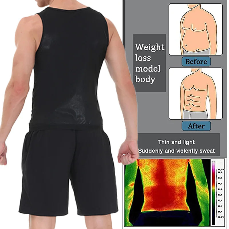 LILVIGORCN Men Sauna Shirt Compression Tee for Workouts