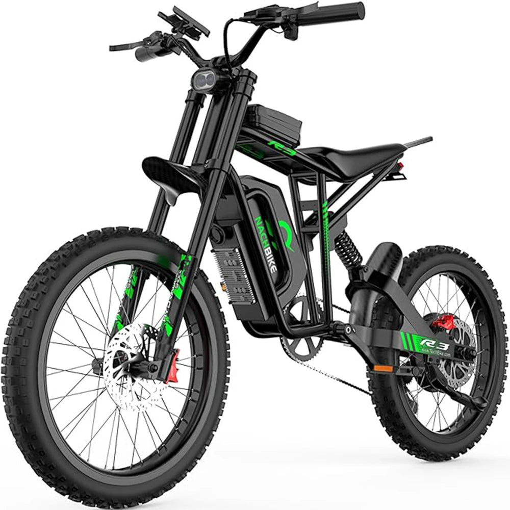 6000W High Performance Dirt Bike Featuring 60V 25Ah Battery