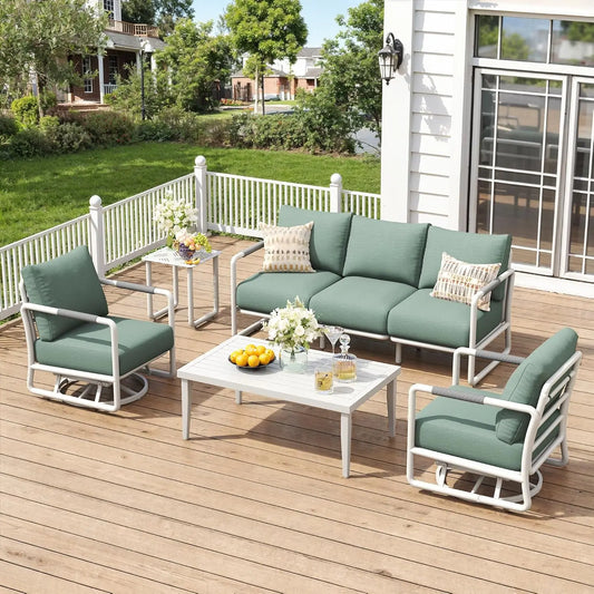 Outdoor Aluminum Patio Furniture Set All Weather Conversation Set
