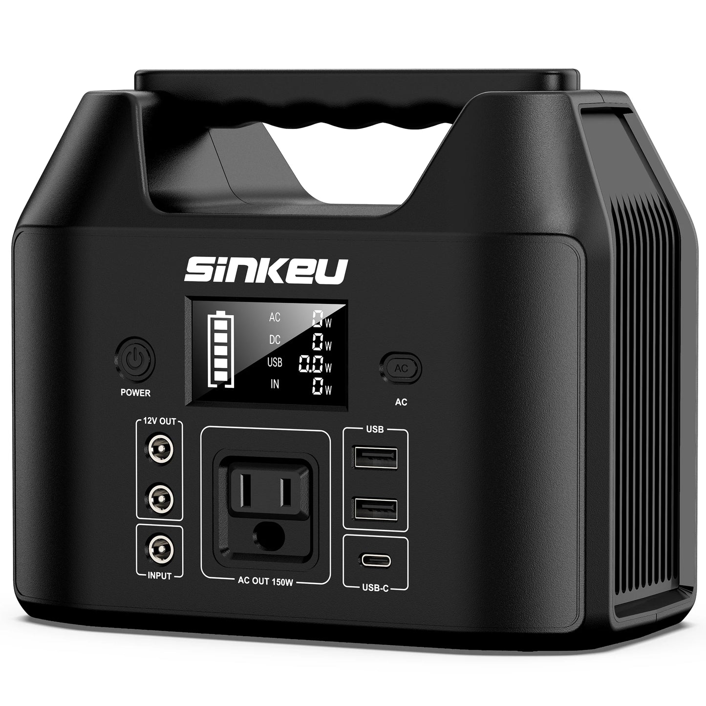 SinKeu Portable Power Station 300W Solar Generator LiFePO4 Battery Pack