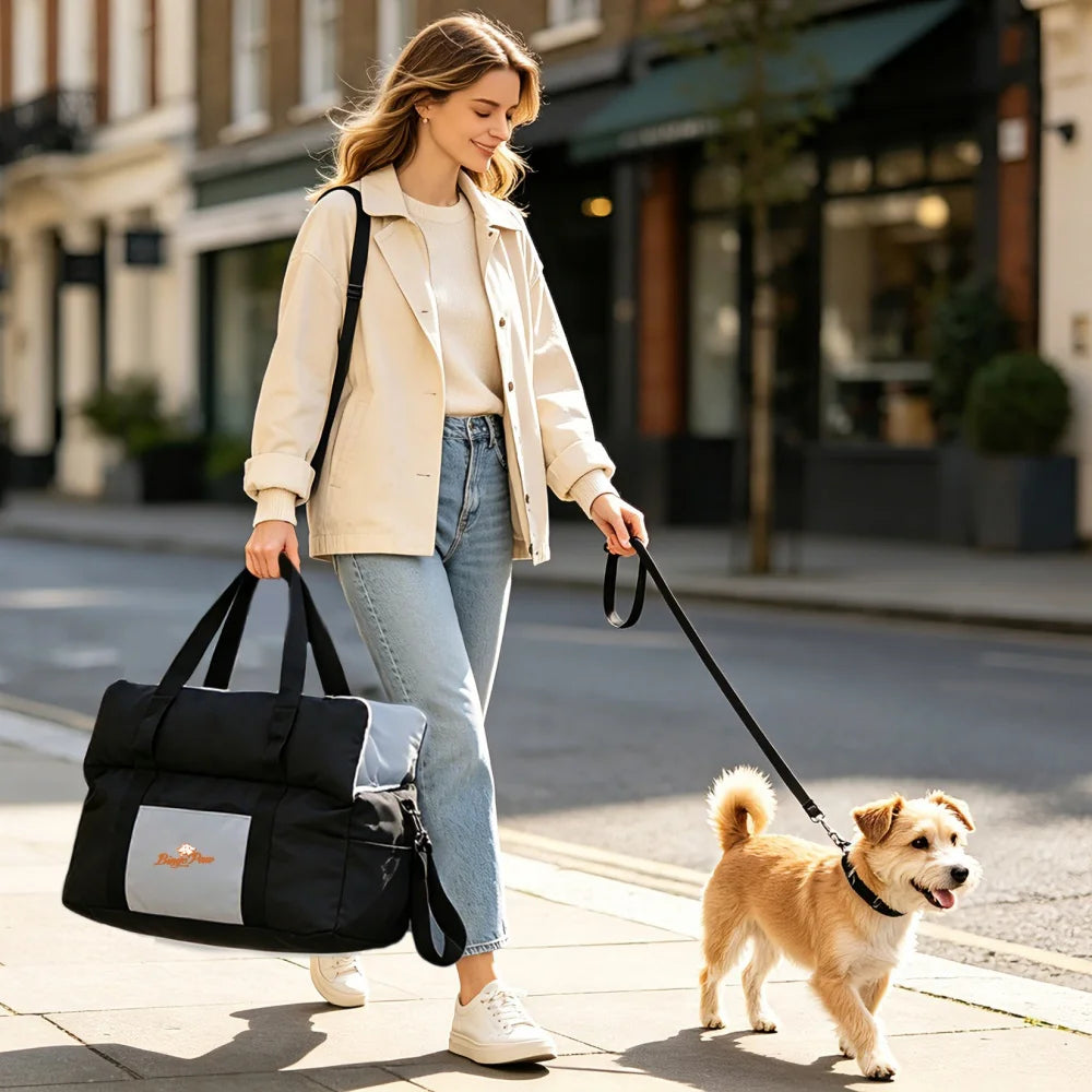 Borwart Portable Dog Car Seat With Booster Travel Carrier
