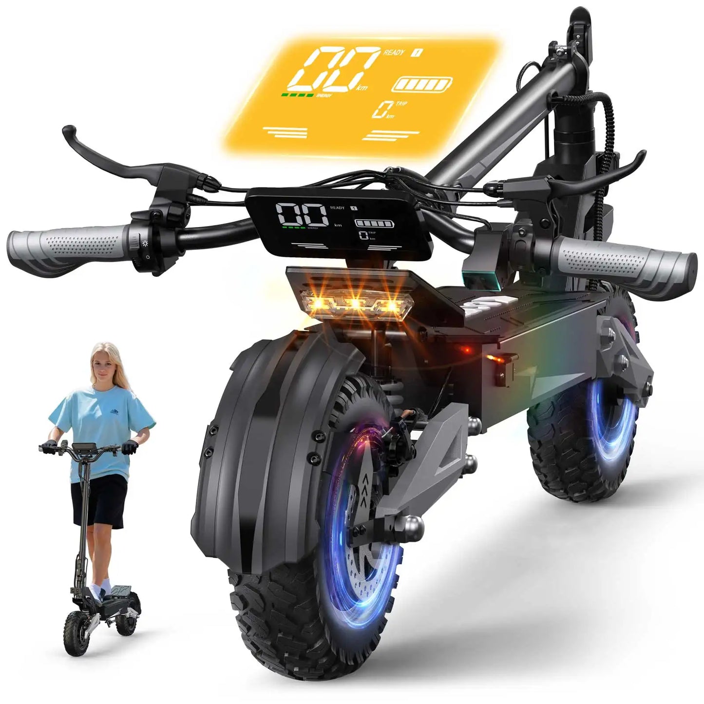OOTD T10 Foldable Electric Scooter 900W Motor 18Ah Battery