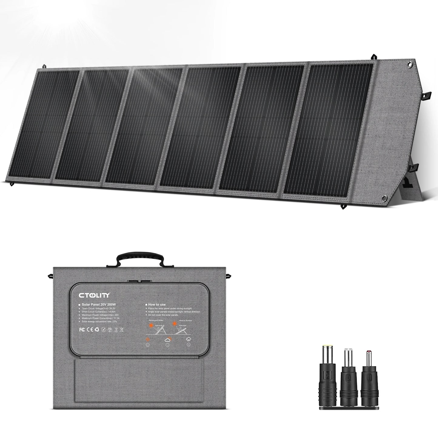 CTOLITY AP1000 1600W Solar Generator 1024Wh LiFePO4 Battery