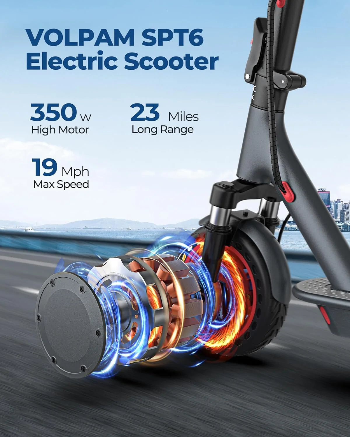 AOVOPRO AP07 Electric Scooter With 19mph Speed And 40-60km Range