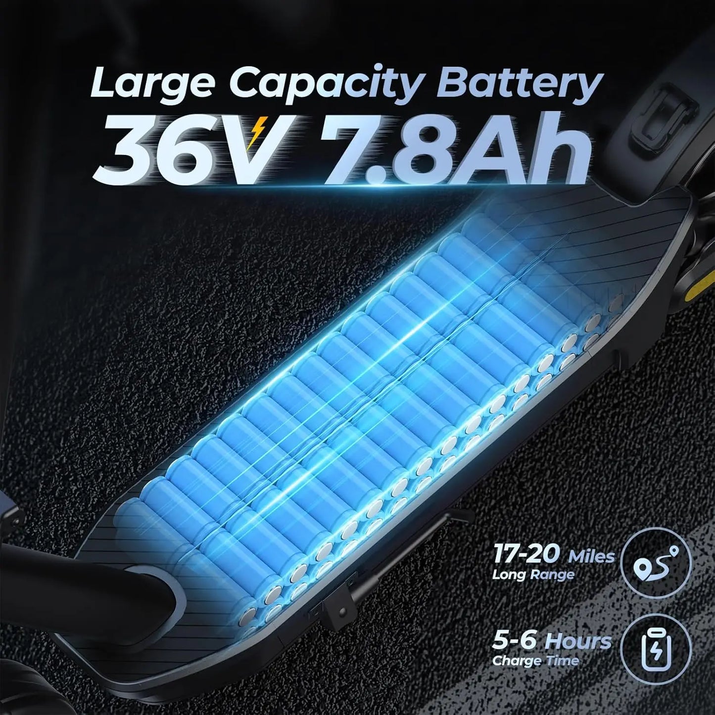 Hero E8 Pro Electric Scooter 500W 20 MPH 20 Mile Range Dual Suspension