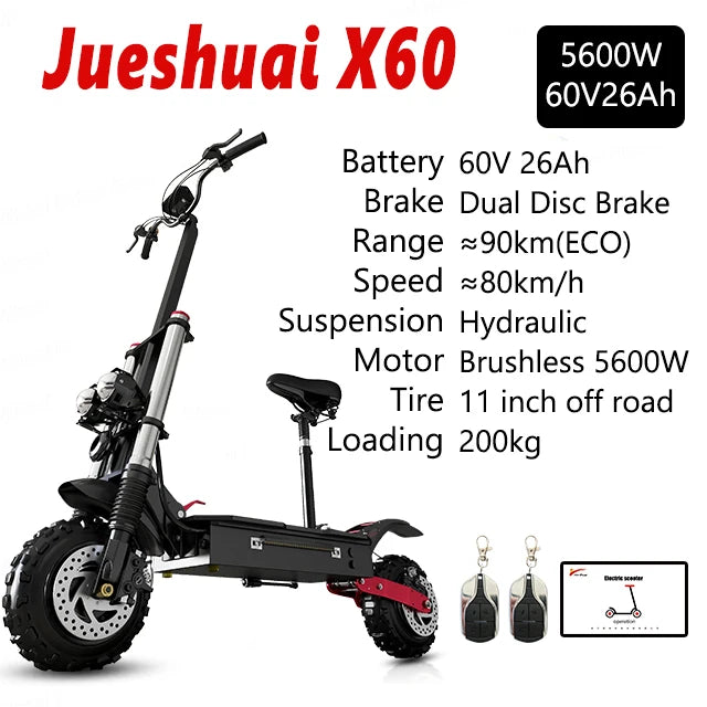 Jueshuai Outdoor Electric Scooter 1000W Off Road Foldable Adult