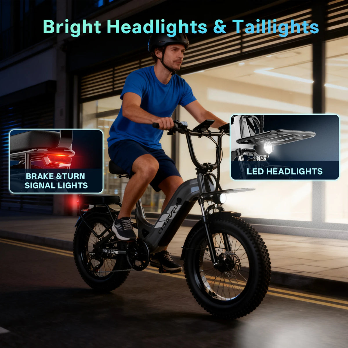 Cybervelo Comfortable Step Thru Electric Commuter Bicycle With Extended Range