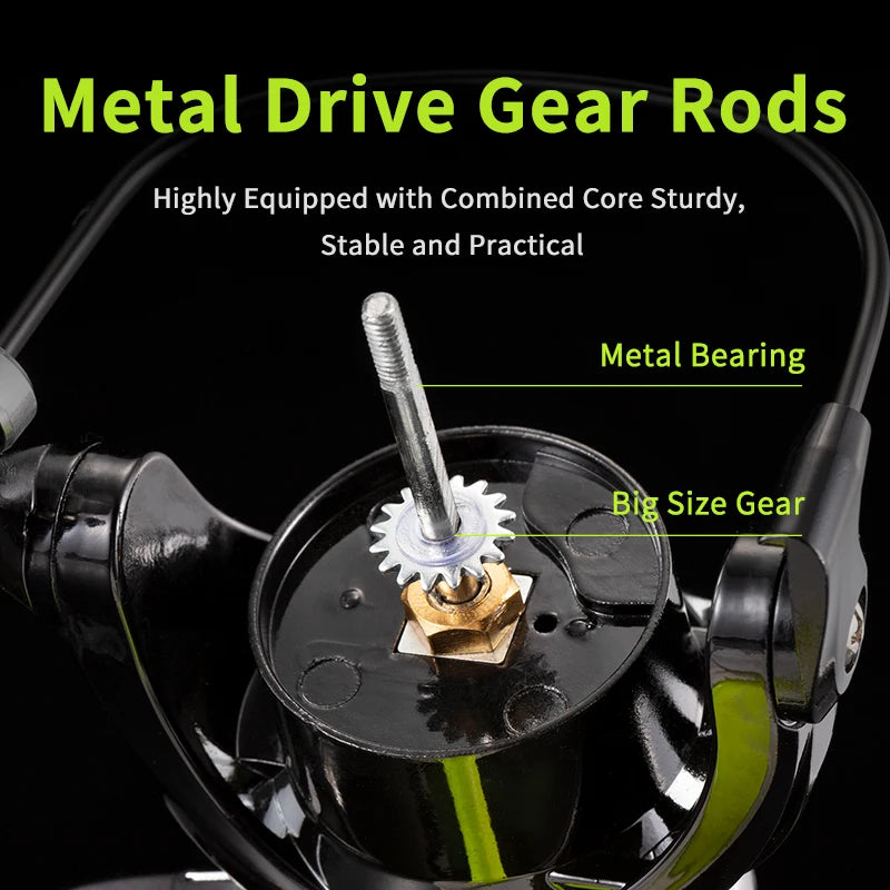Rooblinos MX Spinning Fishing Reel 5.2:1 Gear Ratio 2BB
