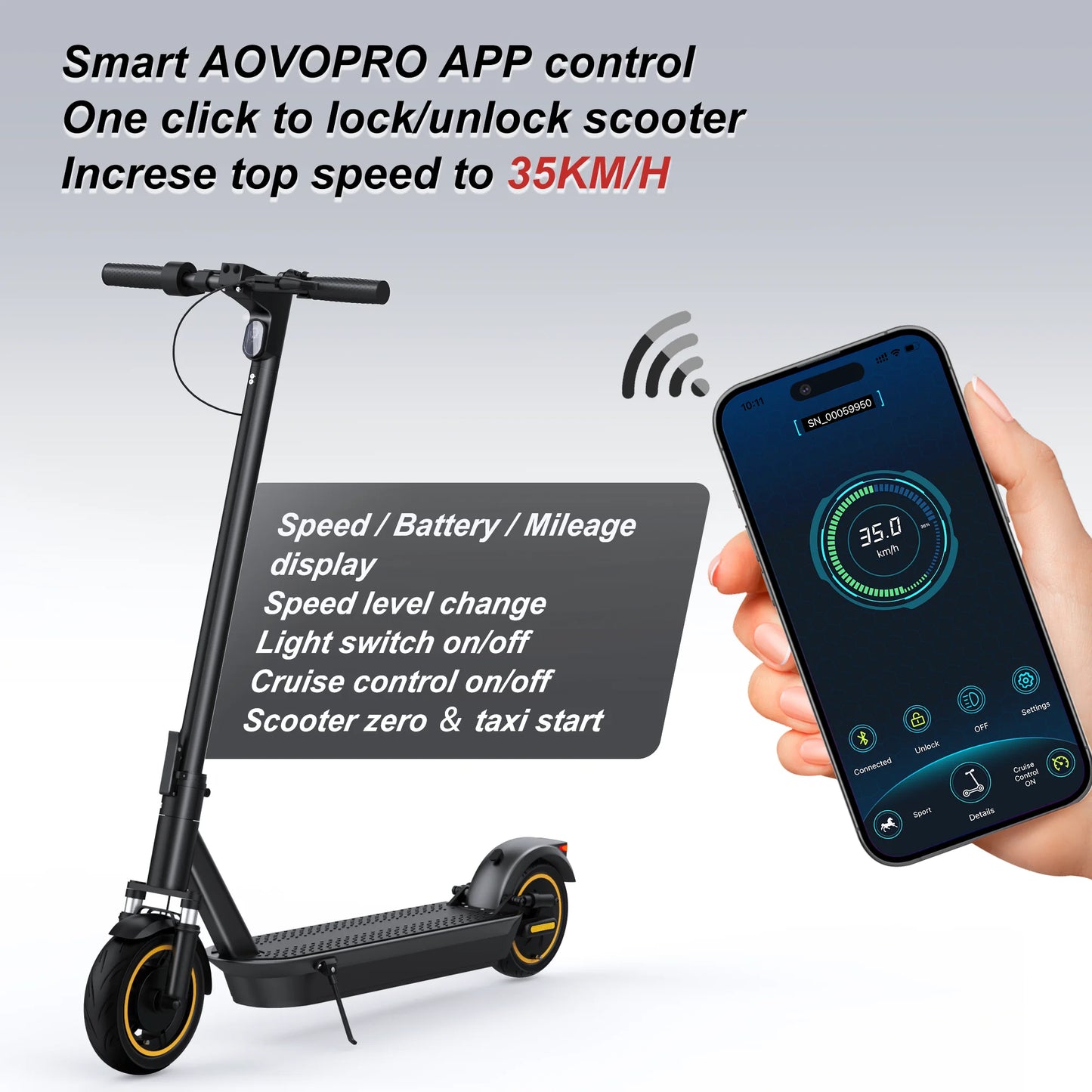 AOVOPRO ESMAX 500W Electric Scooter