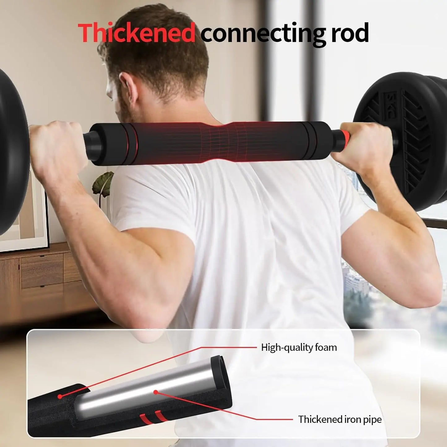 Adjustable Dumbbell Set 20 To 80 Lbs For Home Workouts