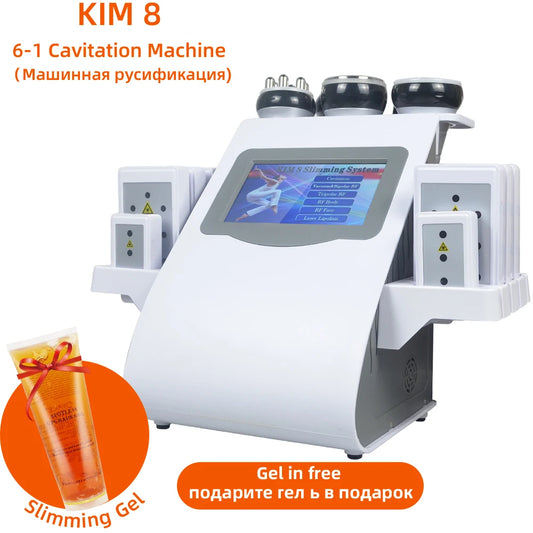 MISSHEARTH 6 In 1 Ultrasonic Cavitation Machine 40K Body Slimming