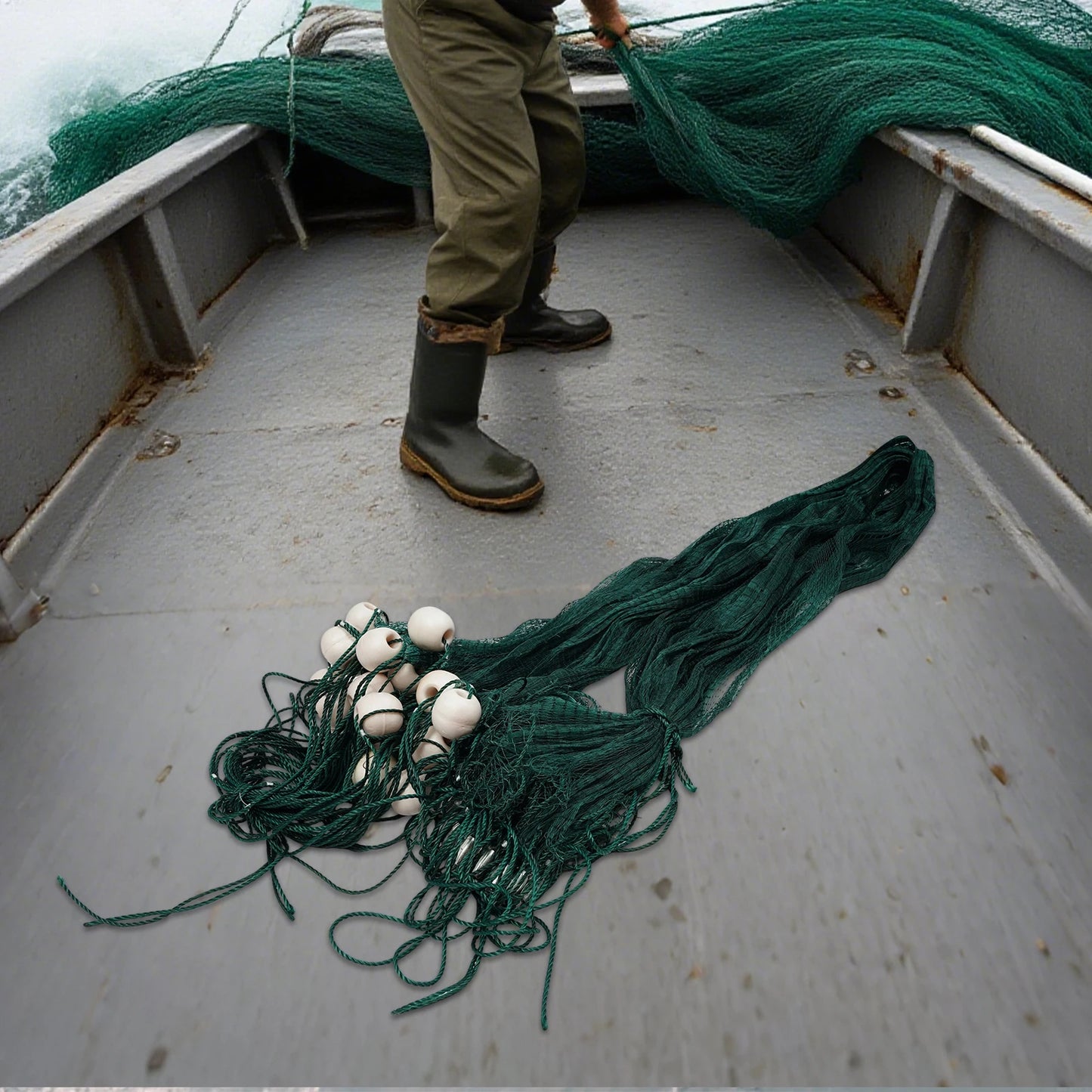 Bymaocar Fishing Net With Weights And Floats Hand Throw Net