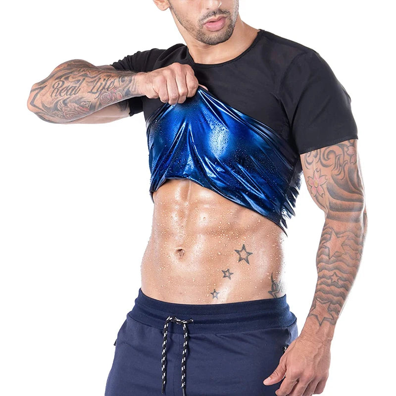 LILVIGORCN Men Sauna Shirt Compression Tee for Workouts