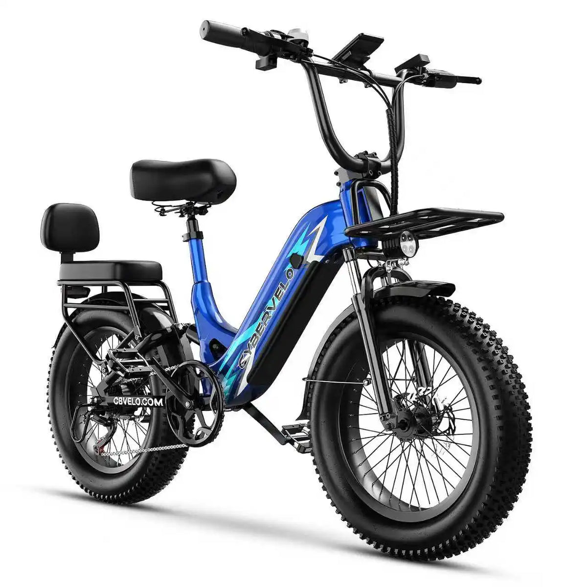 Cybervelo Comfortable Step Thru Electric Commuter Bicycle With Extended Range