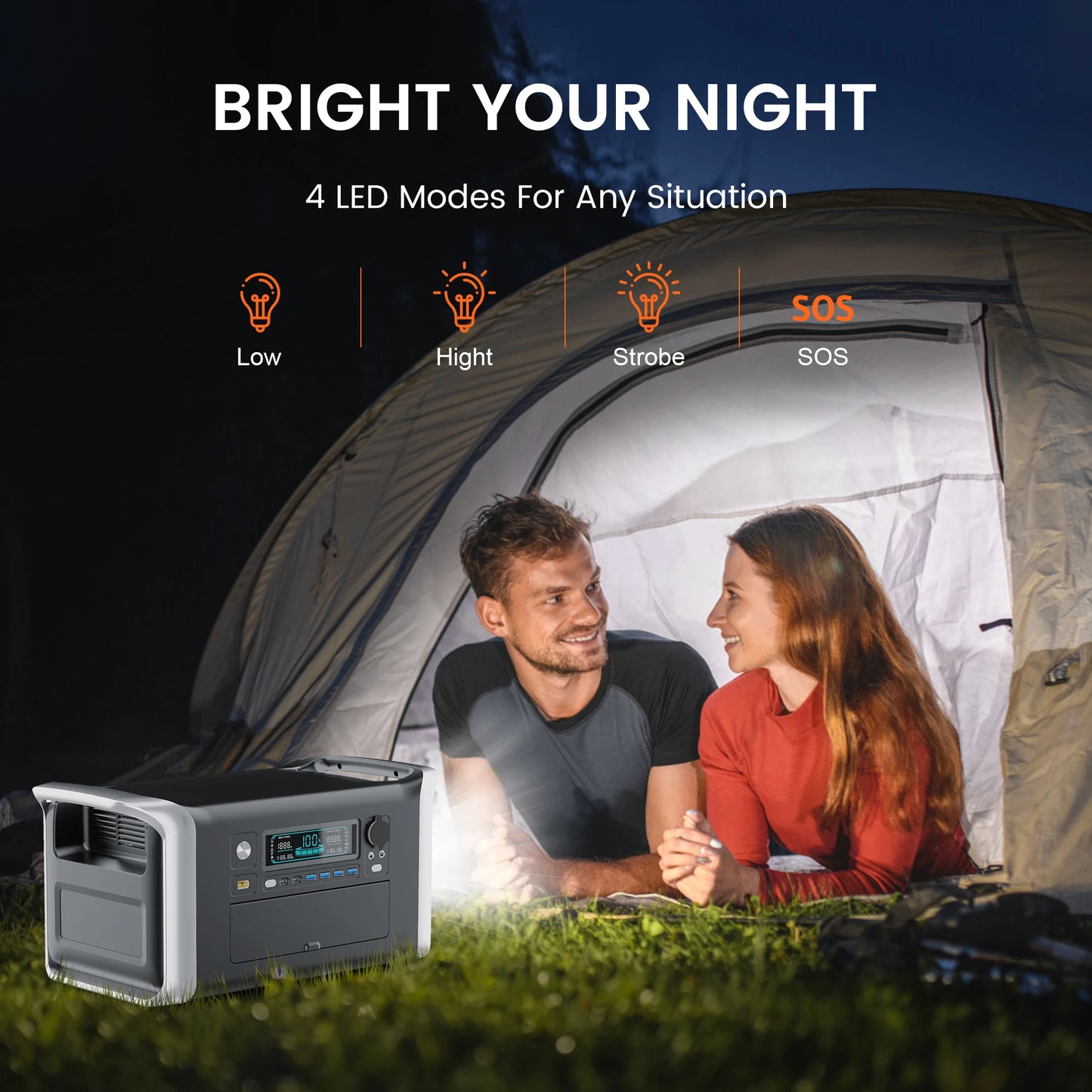 CTOLITY AP1000 1600W Solar Generator 1024Wh LiFePO4 Battery