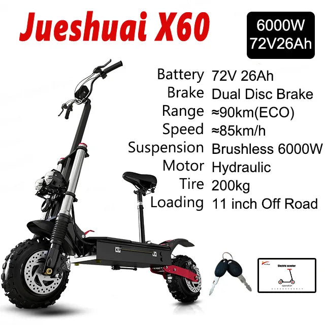 Jueshuai Outdoor Electric Scooter 1000W Off Road Foldable Adult