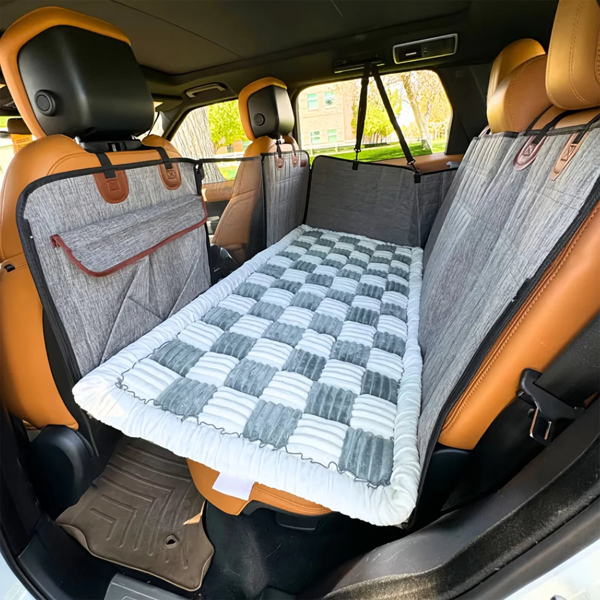 CWV Anti Slip Waterproof Coral Fleece Dog Mat For Cars