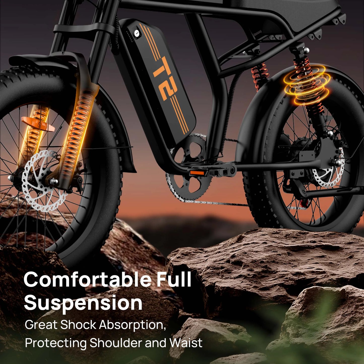 URLIFE Peak 1500W Electric Mountain Bike Removable 48V Battery