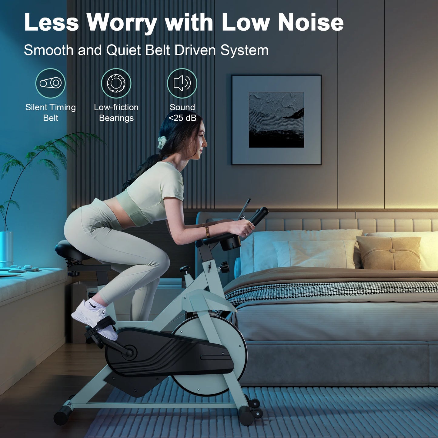 Superun 32-Level Magnetic Resistance Exercise Bike For Home Use