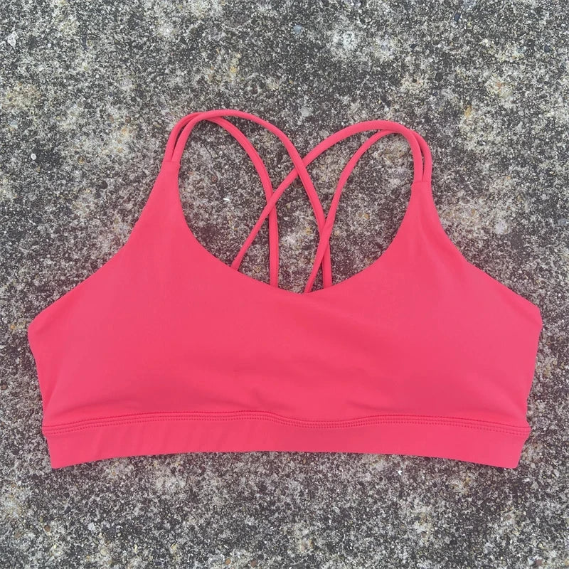 CN Women's Sports Bra With Chest Pad For Gym Yoga