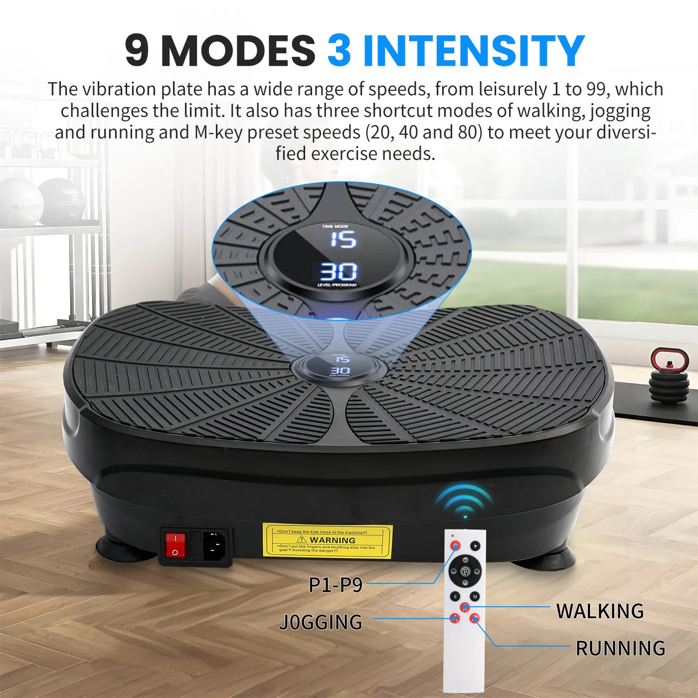 Vibration Plate Exercise Machine Whole Body Workout Shake Platform