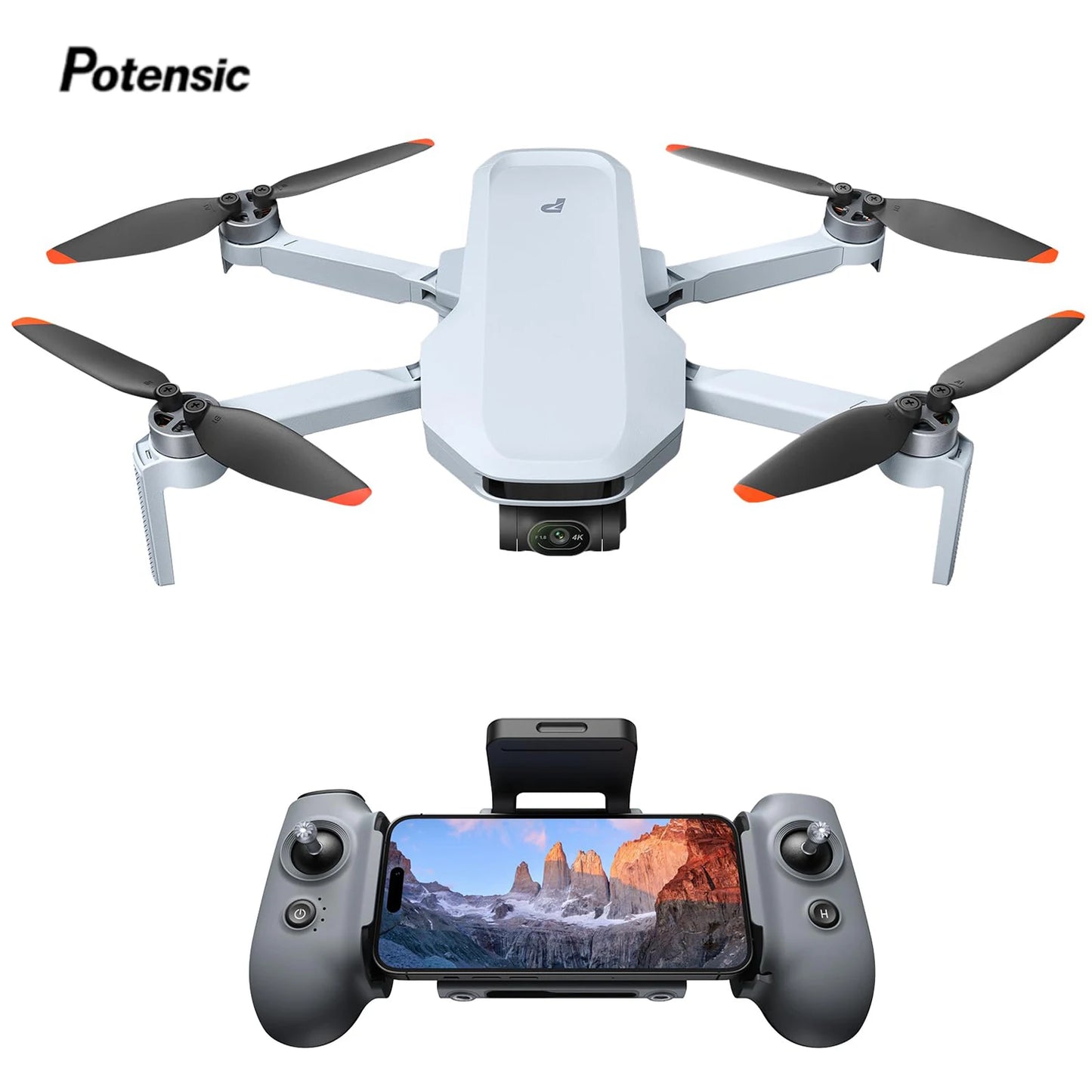 Potensic ATOM 2 Camera Drone 4K HDR Video With 3 Axis Gimbal For Aerial Imaging Quality