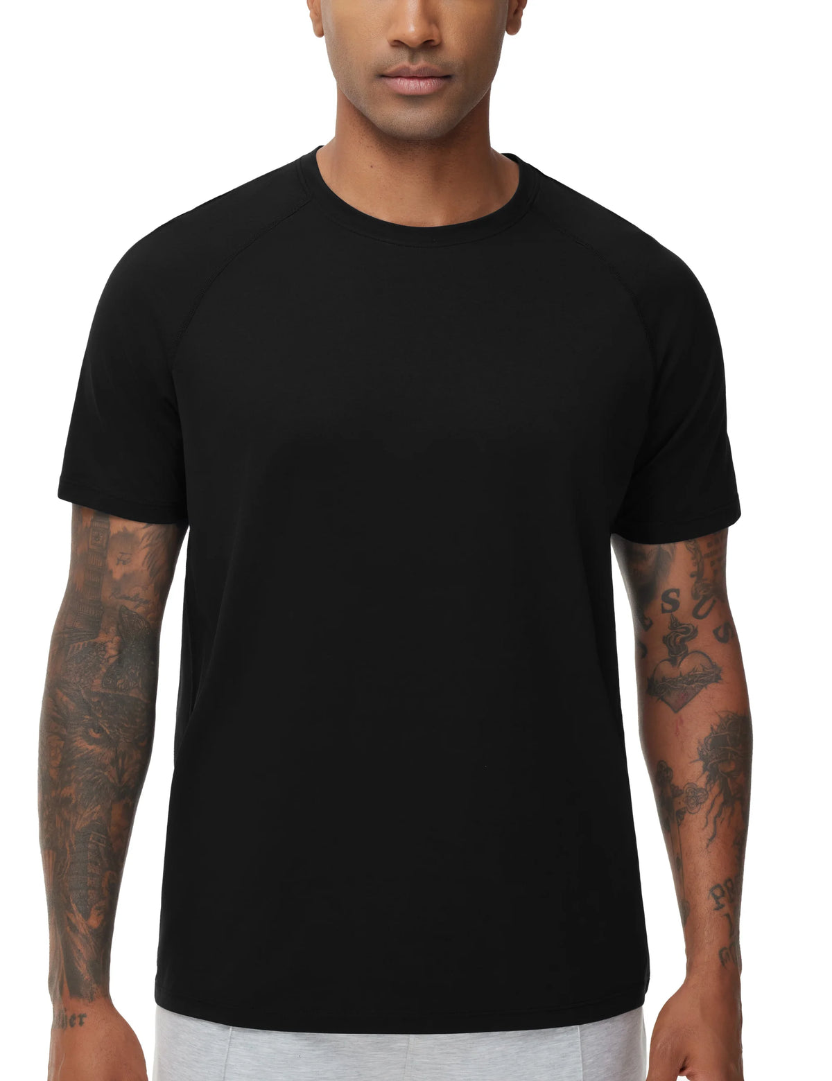 The Gym People Men Breathable Athletic Running T Shirt