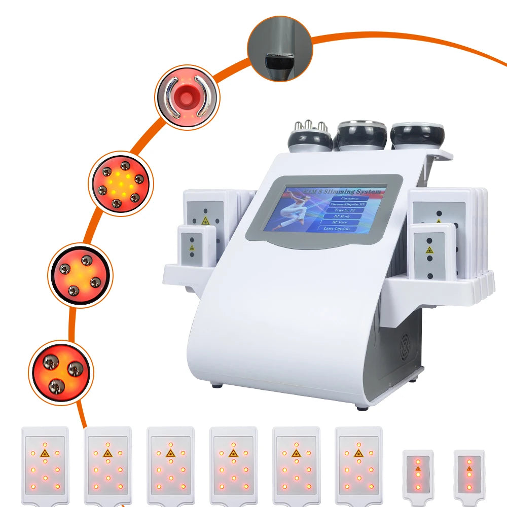 MISSHEARTH 6 In 1 Ultrasonic Cavitation Machine 40K Body Slimming