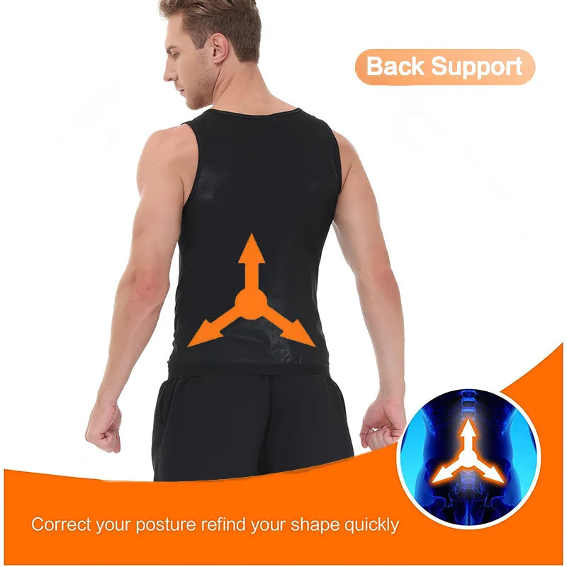 LILVIGORCN Men Sauna Shirt Compression Tee for Workouts