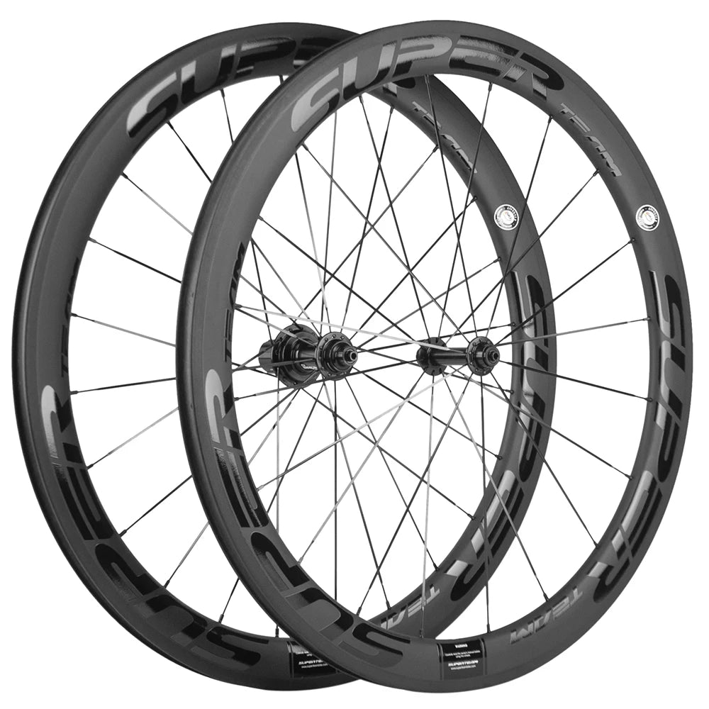 SuperTeam Clincher Tubeless Carbon Wheelset For Road Bicycles Uci Approved