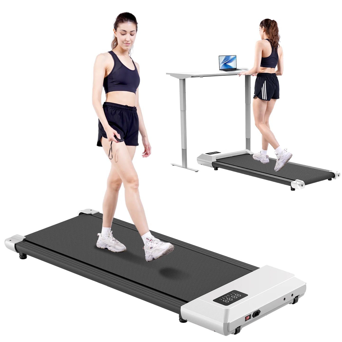 2in1 Walking Pad Mini Treadmill For Home And Office
