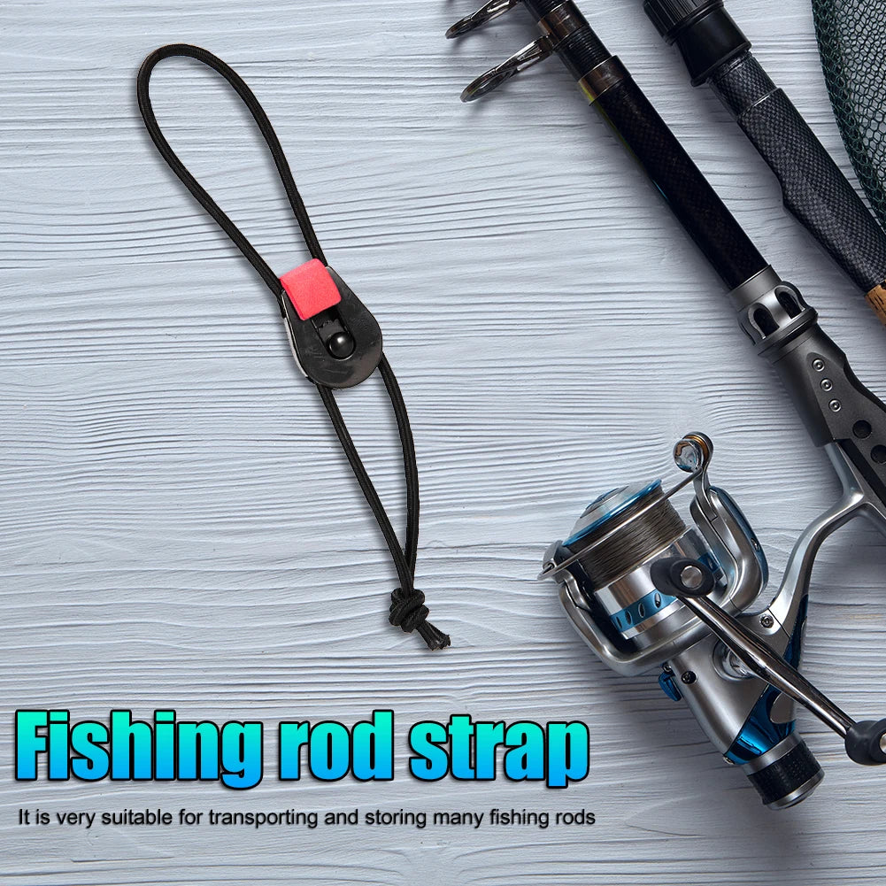 Portable Fishing Rod Tie Strap Holder For Outdoor Tackle