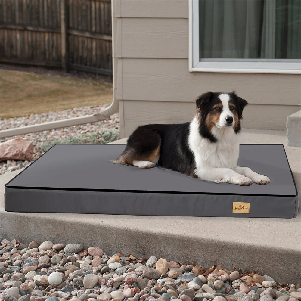 BORWARTCN Orthopaedic Waterproof Dog Bed Two In One Removable Cover
