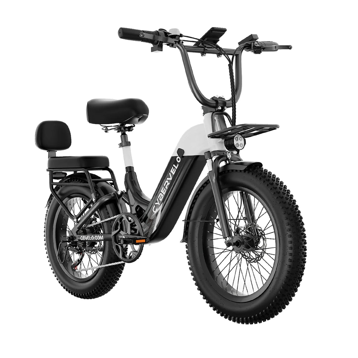 Cybervelo Comfortable Step Thru Electric Commuter Bicycle With Extended Range