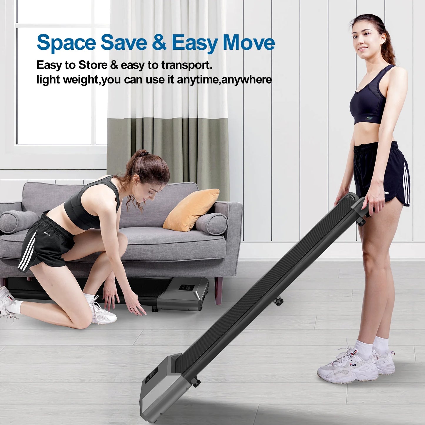 2in1 Walking Pad Mini Treadmill For Home And Office