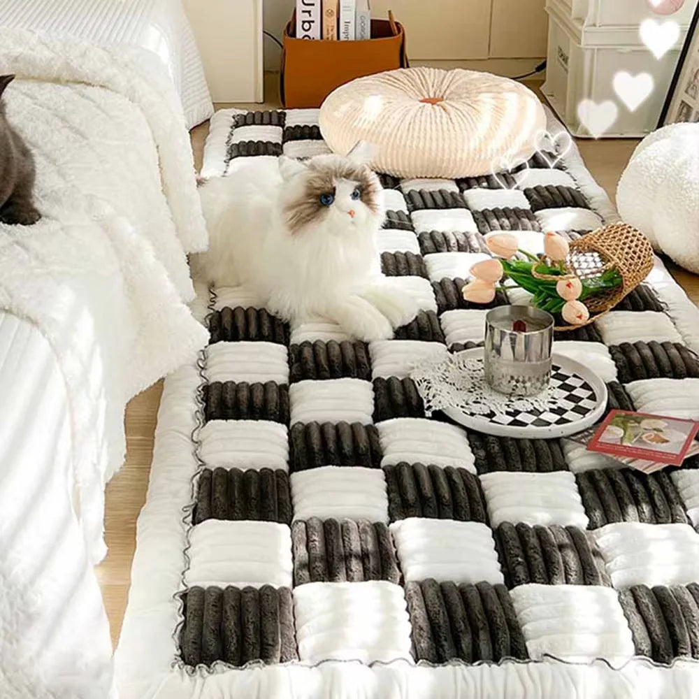 CWV Anti Slip Waterproof Coral Fleece Dog Mat For Cars