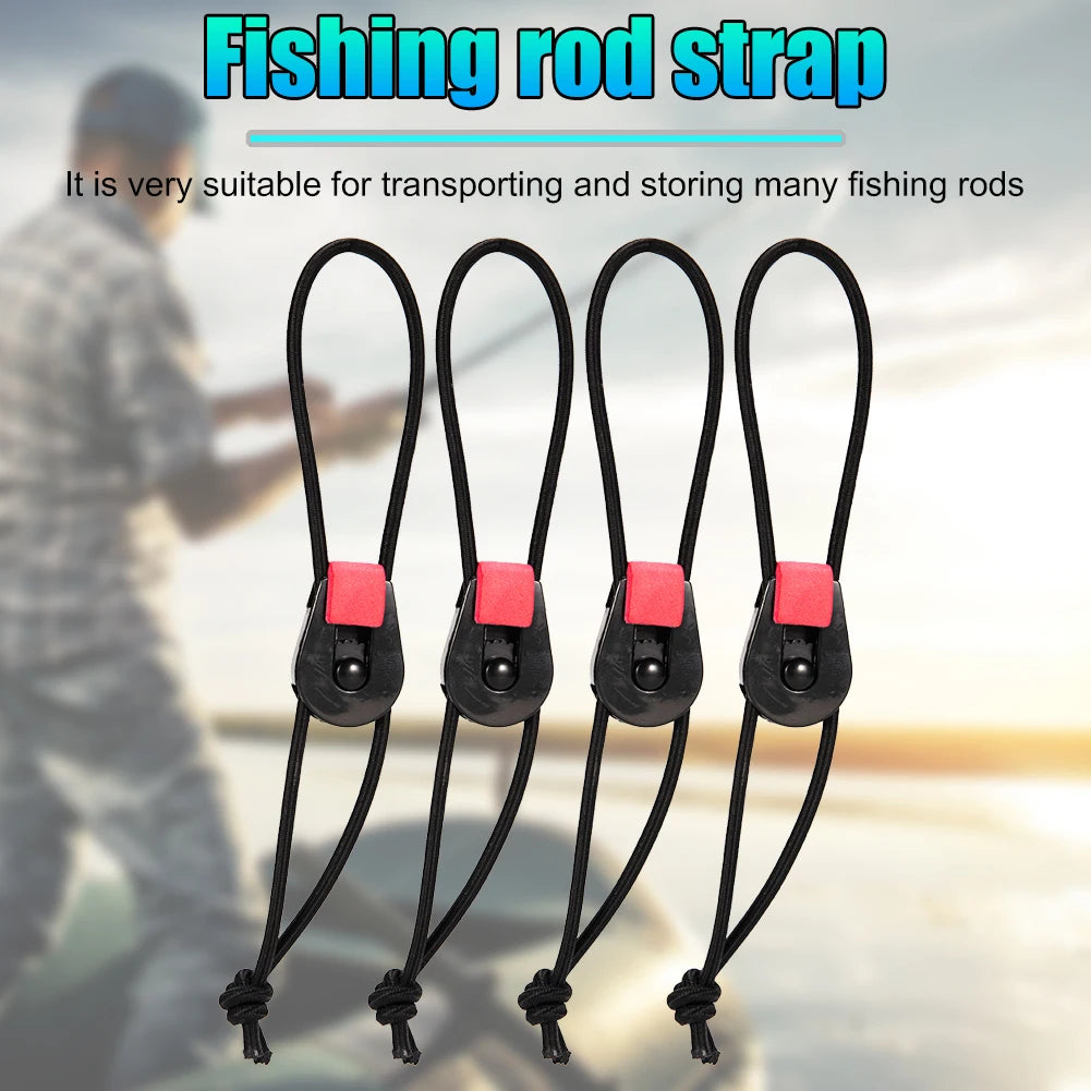 Portable Fishing Rod Tie Strap Holder For Outdoor Tackle