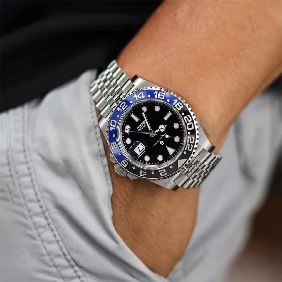 Pagani Design Automatic GMT Stainless Steel Men's Watch PD-1662