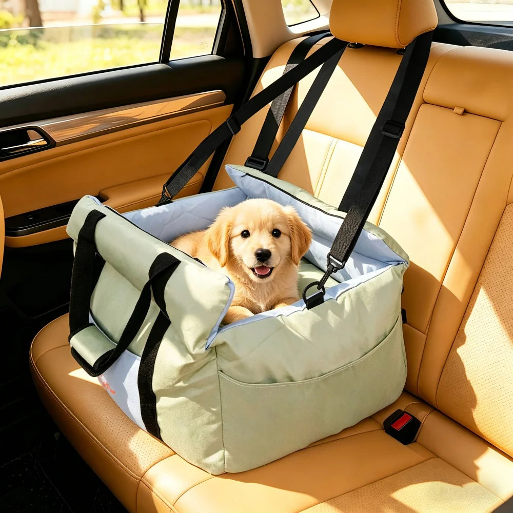 Borwart Portable Dog Car Seat With Booster Travel Carrier