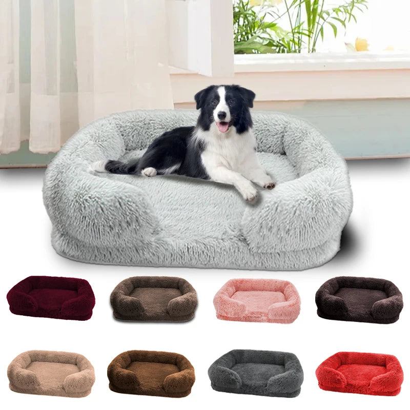 Jiangsu Thickened Orthopedic Dog Bed For Large Dogs With Plush Washable Cover Egg Sponge Durable