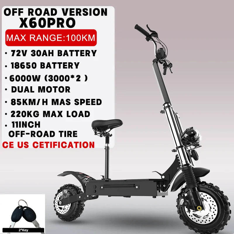 Jueshuai Outdoor Electric Scooter Off Road 1000W 6000W Fast