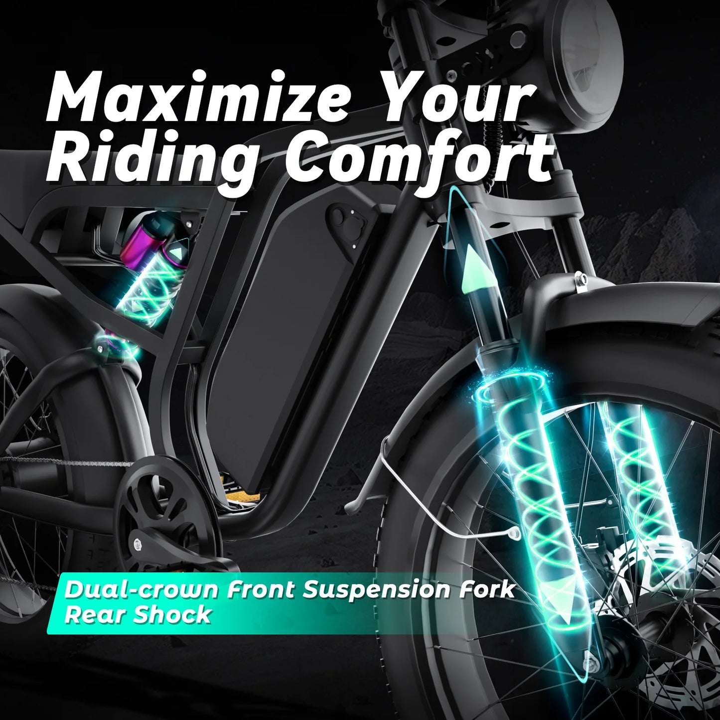 Moobelo B8 Winter-Ready E-Bike 1500W 7-Speed Fat Tire
