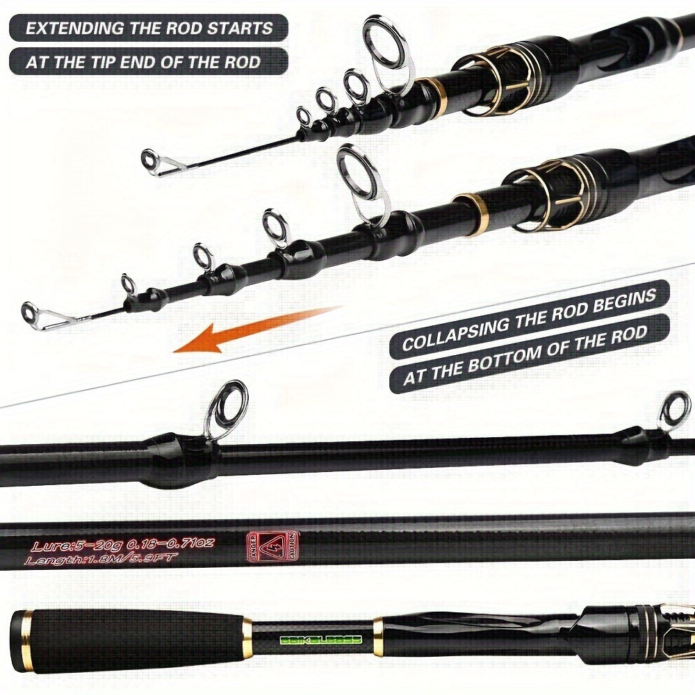 Pro Beros Fishing Rod And Reel Combo Kit With Lure